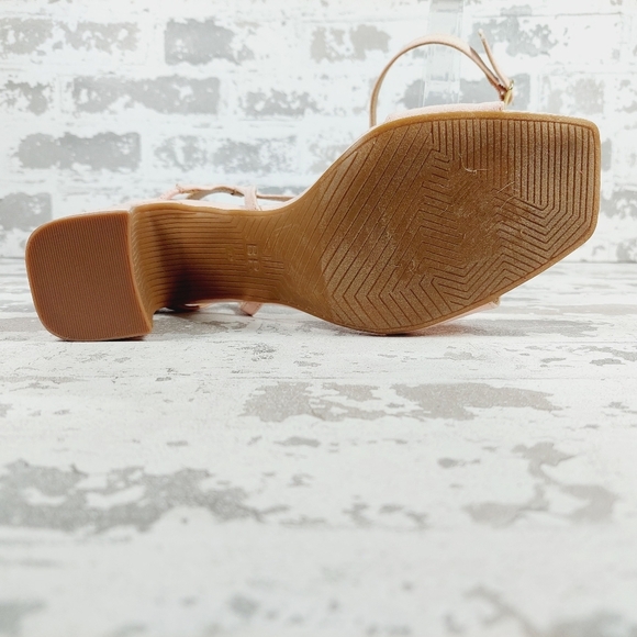 NEW BP Larissa Block Heel Slingback Ankle Strap Summer Sandals X419 - Picture 8 of 16